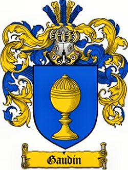 French Gaudin Family Crest